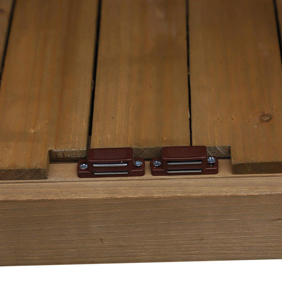 Outsunny Gartenschrank Gartenschrank - natur (87,00/46,50/160,00cm) - Outsunny