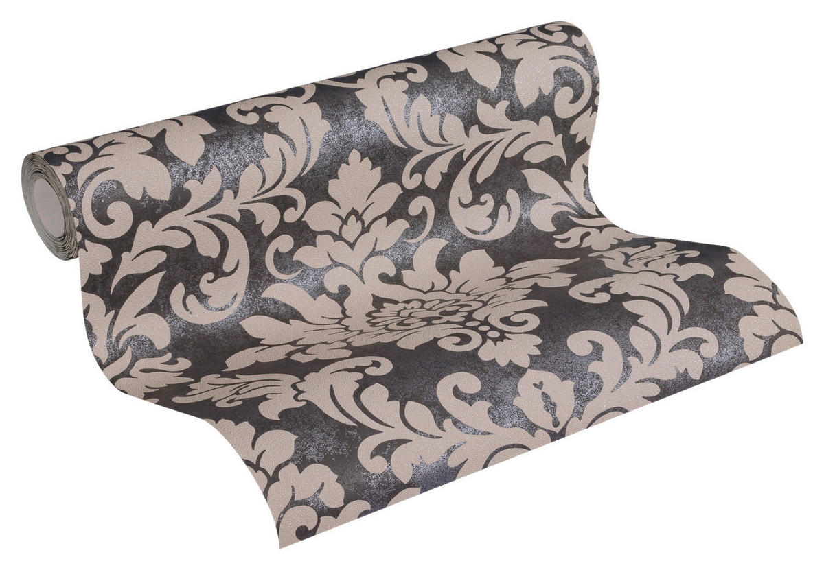 A.S.Creation Vliestapete beige silber B/H/D: ca. 53x1005x9,8 cm Vliestapete - beige/silber (9,80/1005,00cm) - A.S.Creation