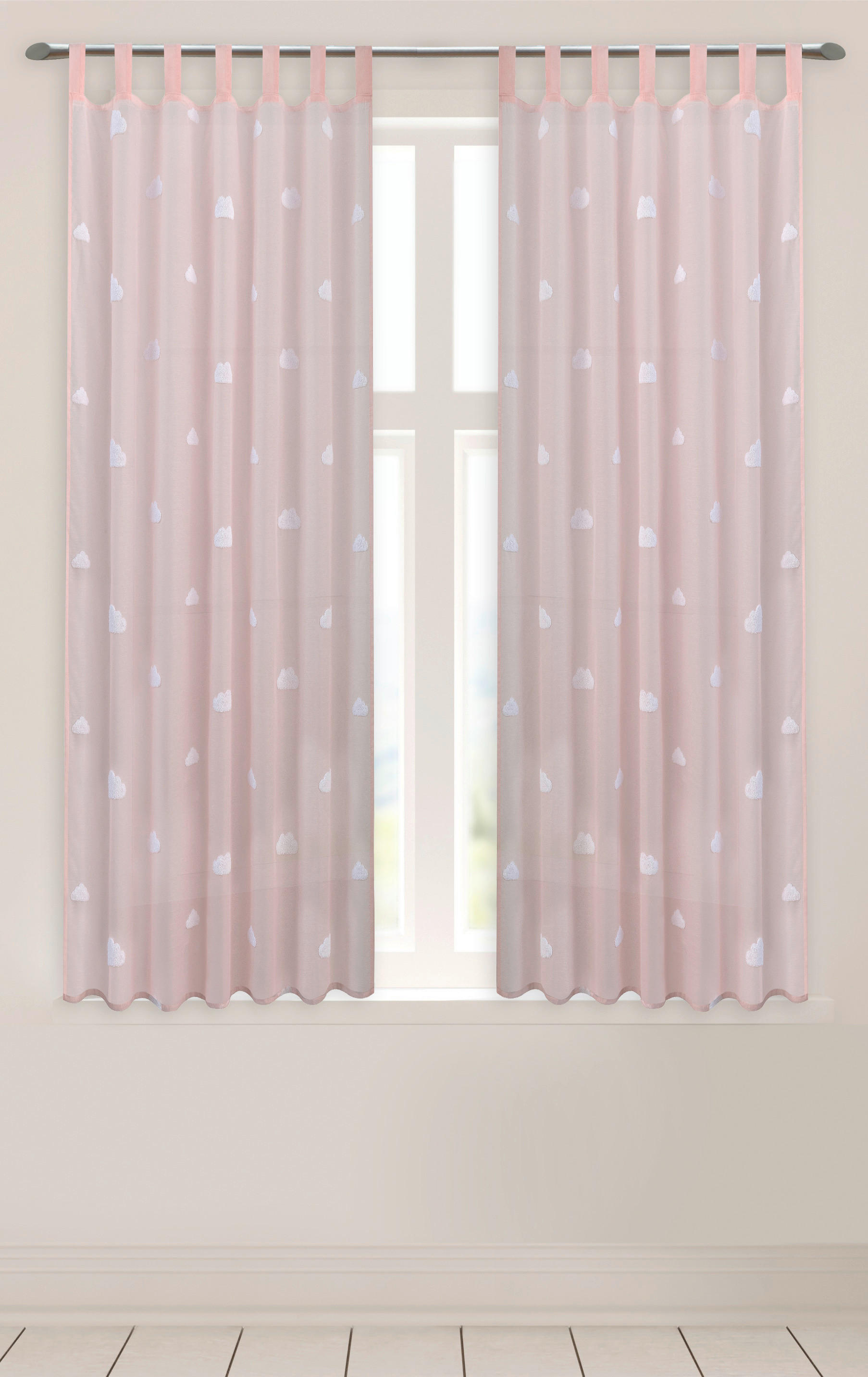 POCOline Kombivorhang Clouds rosé B/L: ca. 140x175 cm Clouds - rosé (140,00/175,00cm) - POCOline