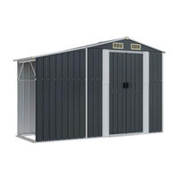 vidaXL Gerätehaus anthrazit B/H/T: ca. 277x179x93 cm Gerätehaus - anthrazit (277,00/179,00/93,00cm) - vidaXL