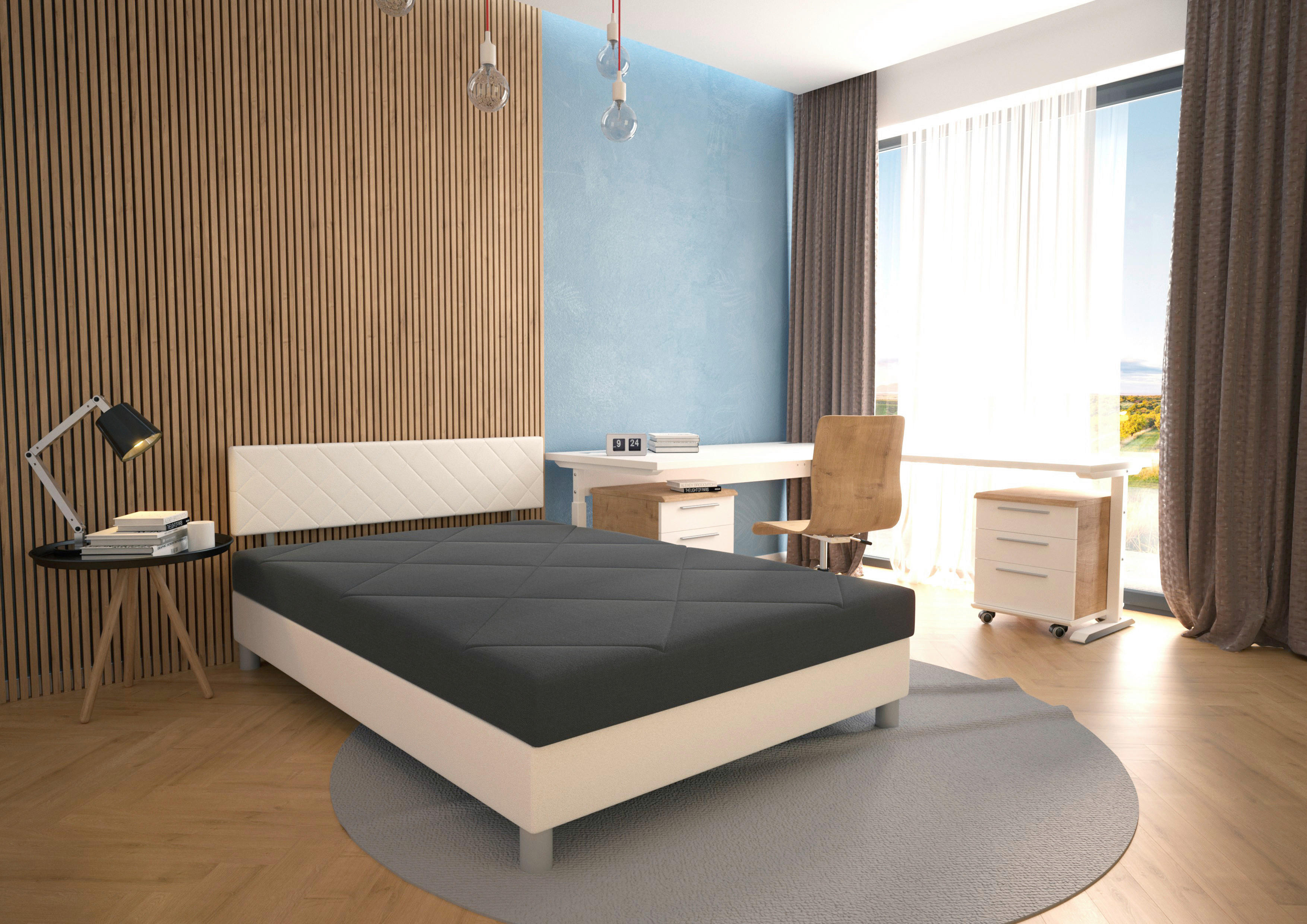 Thumbnail - Polsterbett grau