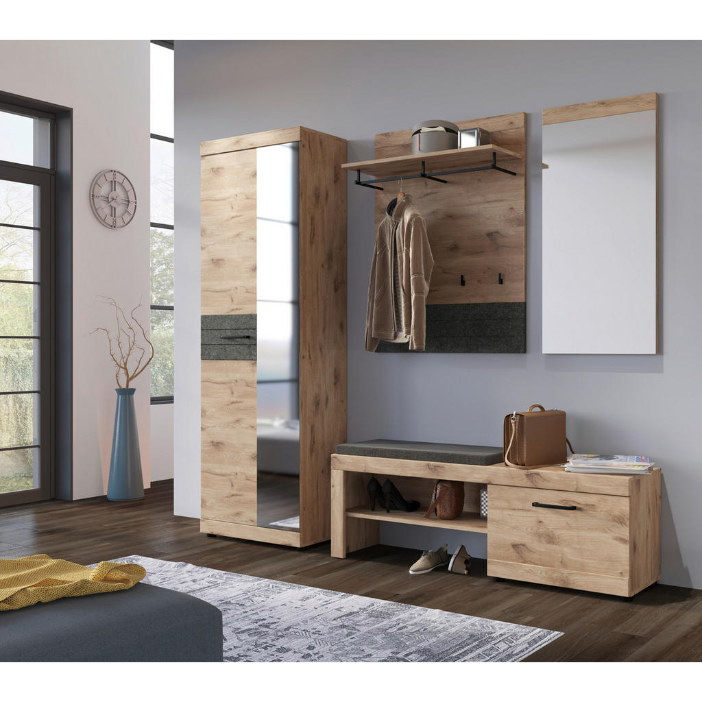 Thumbnail - Wandspiegel Roxy Eiche Viking Nachbildung B/H/T: ca. 50x107x2 cm