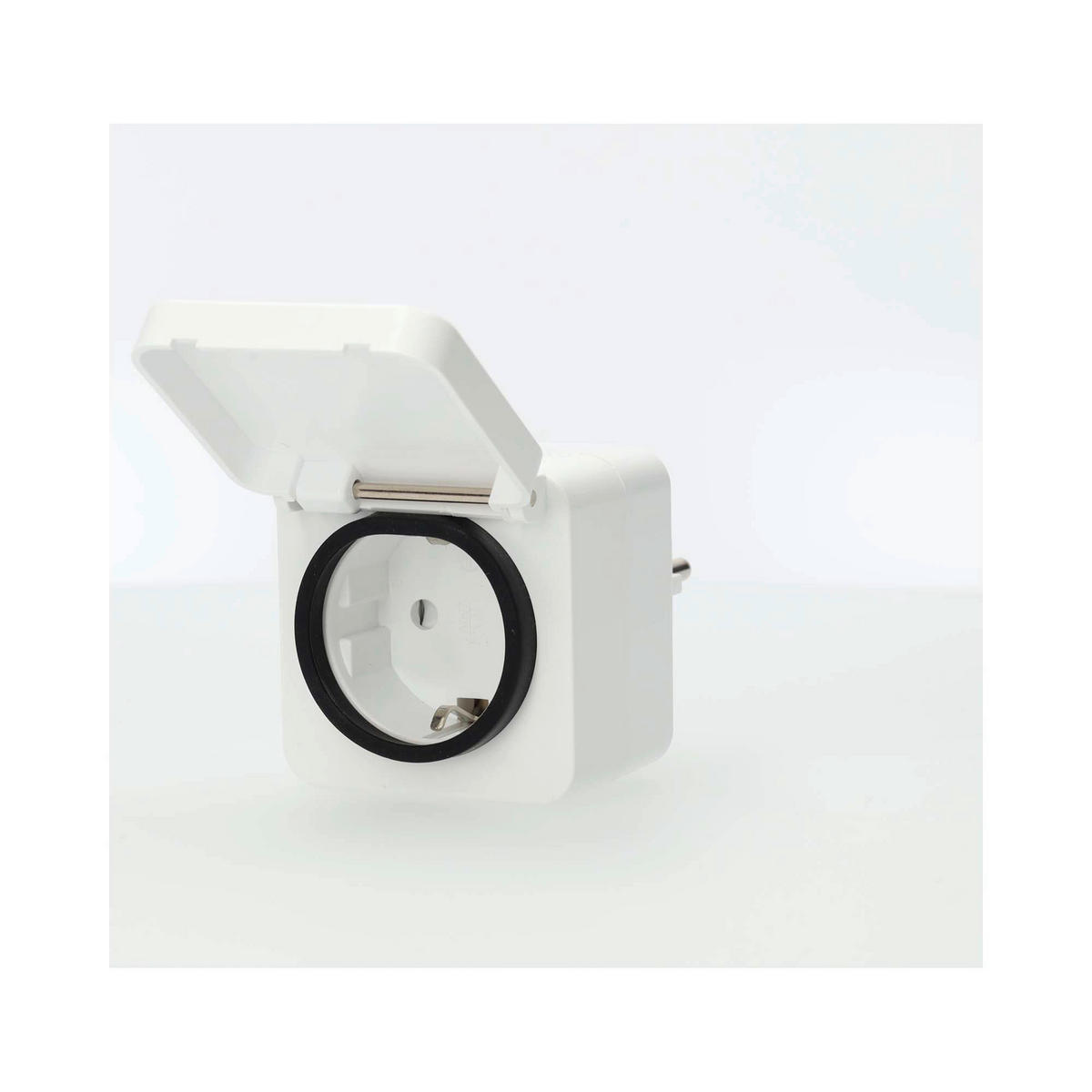 Nedis Smart-Stecker weiß grau Polycarbonat B/H/L: ca. 6x9,9x6 cm SmartLife - weiß/grau (6,00/6,00/9,90cm) - Nedis