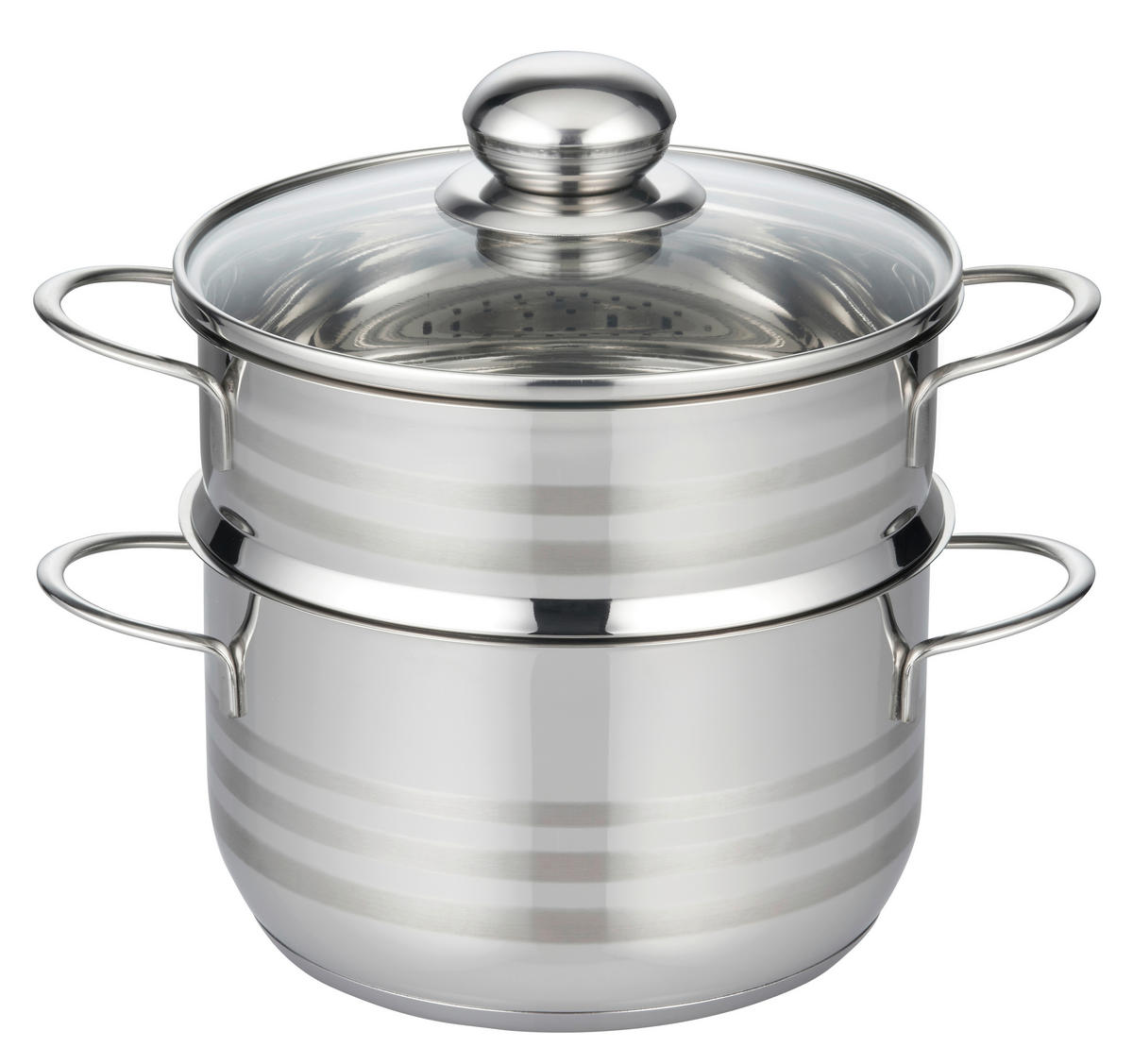 ELO Edelstahldämpfer Basic silber Edelstahl 1 tlg. Basic - silber (33,00/25,00/21,50cm) - ELO