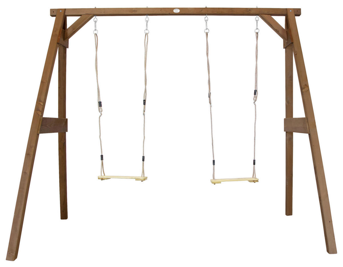 AXI Doppelschaukel braun B/H/T: ca. 254x207x160 cm Doppelschaukel - braun (254,00/207,00/160,00cm) - AXI