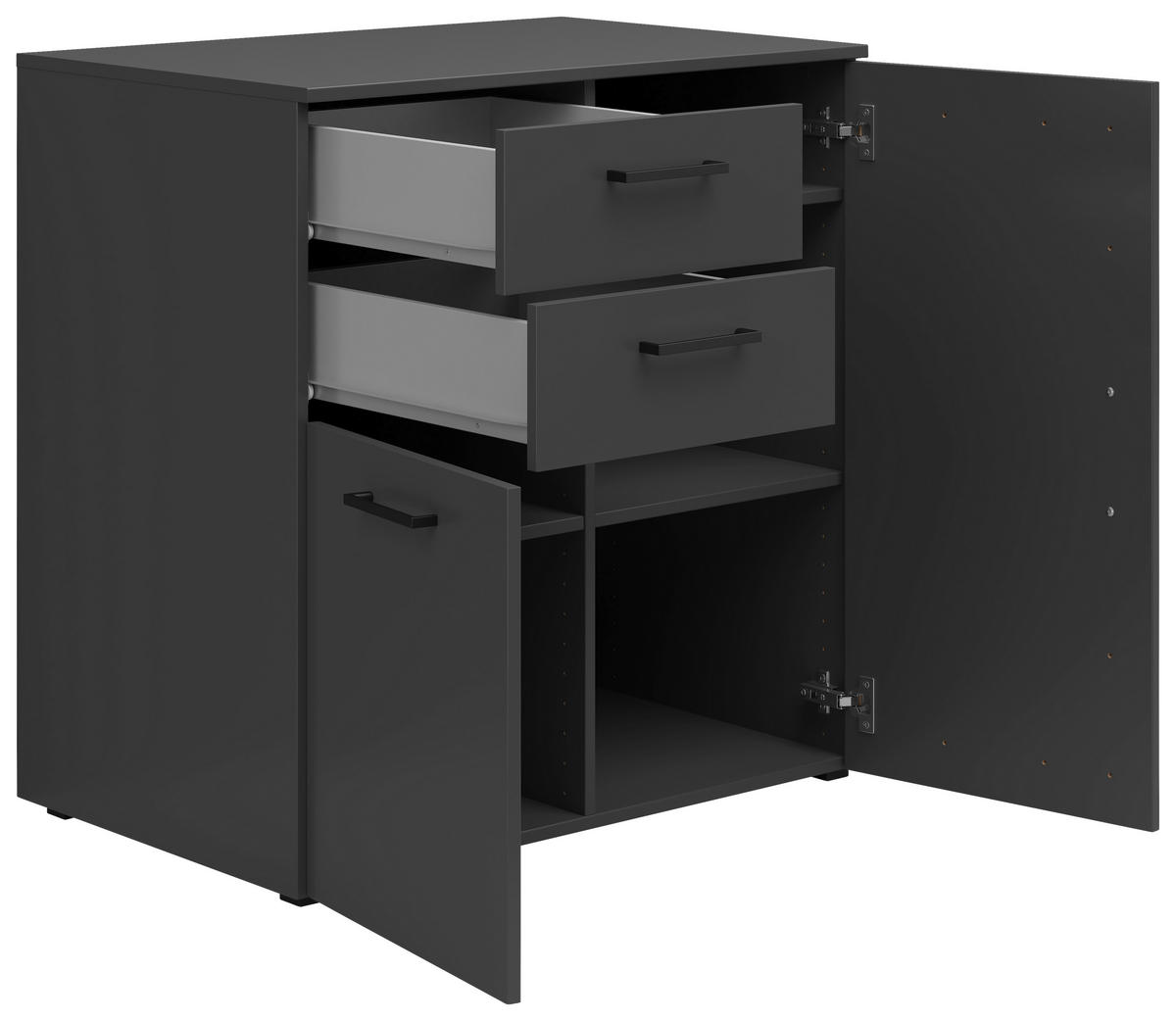 Kommode Multi-Stauraum Typ 27 anthrazit B/H/T: ca. 80x83x52 cm Multi-Stauraum Typ 27 - anthrazit (80,00/83,00/52,00cm)