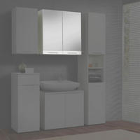 Spiegelschrank Mailand weiß weiß Hochglanz B/H/T: ca. 70x71x23 cm Mailand - weiß (70,00/71,00/23,00cm)