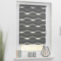 Doppelrollo Duo Welle anthrazit B/L: ca. 45x150 cm Duo Welle - anthrazit (45,00/150,00cm) - LICHTBLICK