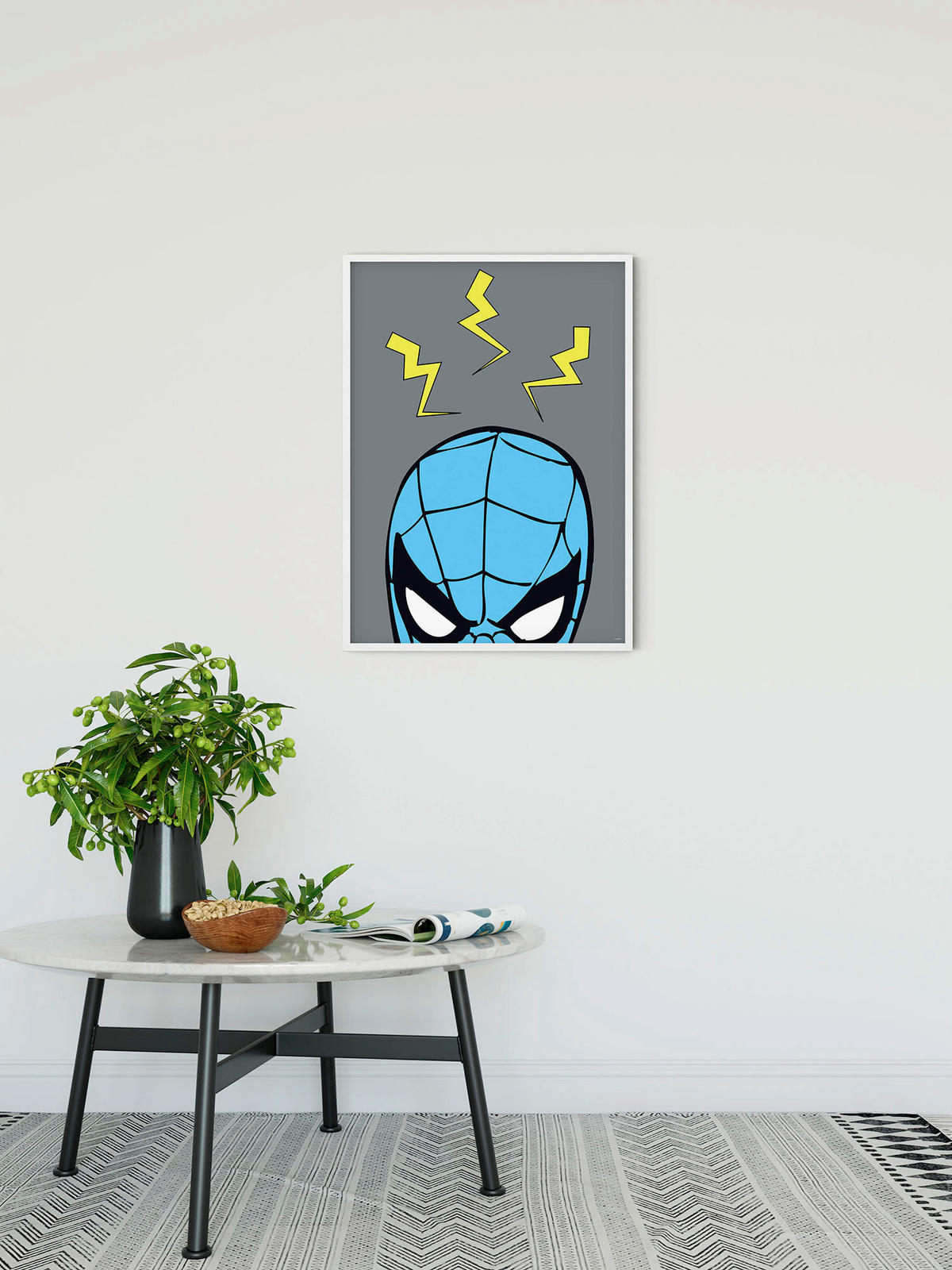 Komar Poster Marvel PowerUp Spider-Man Sense Disney B/L: ca. 50x70 cm Marvel PowerUp Spider-Man Sense - (50,00/70,00cm) - Komar