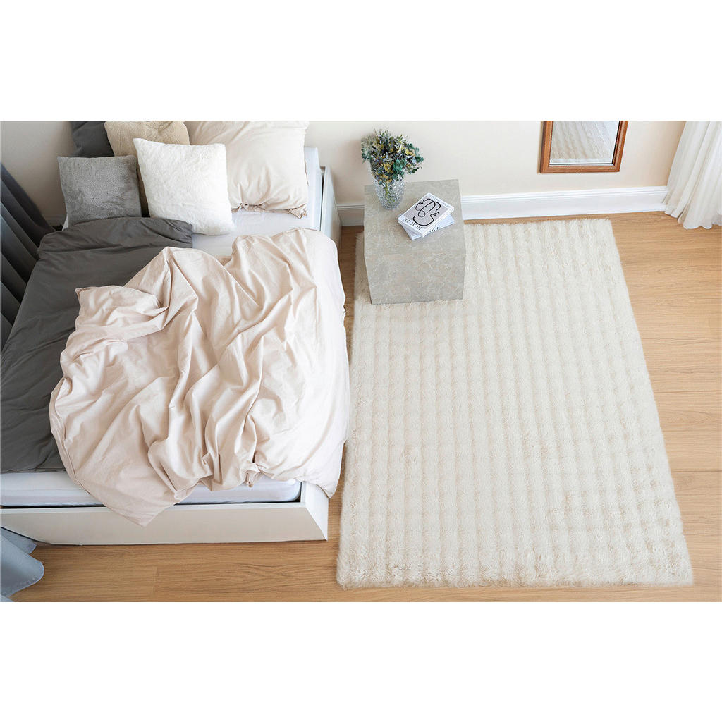 Thumbnail - Padiro Hochflorteppich Hailey 125 creme B/H/L: ca. 120x3x160 cm