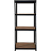 Schwerlaststeckregal schwarz B/H/T: ca. 75x150x30 cm Schwerlaststeckregal 150x75x30cm S - schwarz (75,00/150,00/30,00cm)