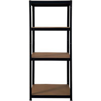 Schwerlaststeckregal schwarz B/H/T: ca. 75x150x30 cm Schwerlaststeckregal 150x75x30cm S - schwarz (75,00/150,00/30,00cm)