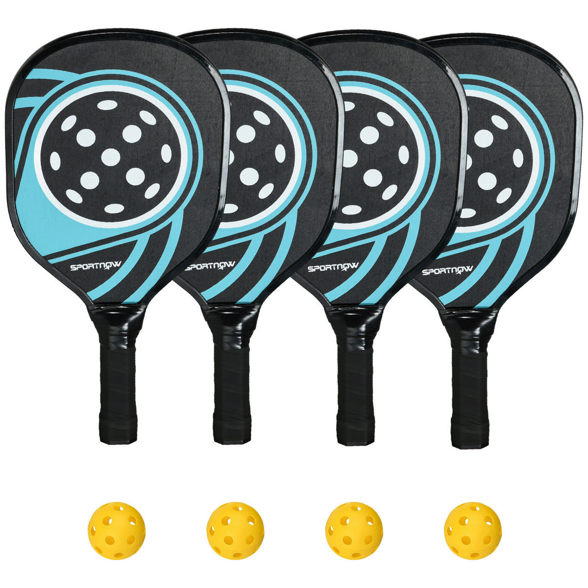 SPORTNOW Spielzeug blau B/H/L: ca. 20x40x3 cm Pickleball-Schläger-Set - blau/schwarz (3,00/20,00/40,00cm) - SPORTNOW