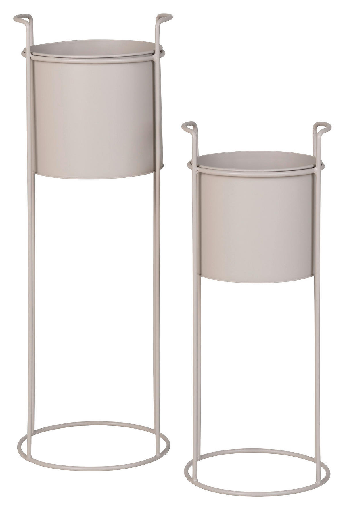 Housenordic Blumentopf Rabo sand Stahl H/D: ca. 50x18 cm Rabo - sand (18,00/50,00cm) - Housenordic