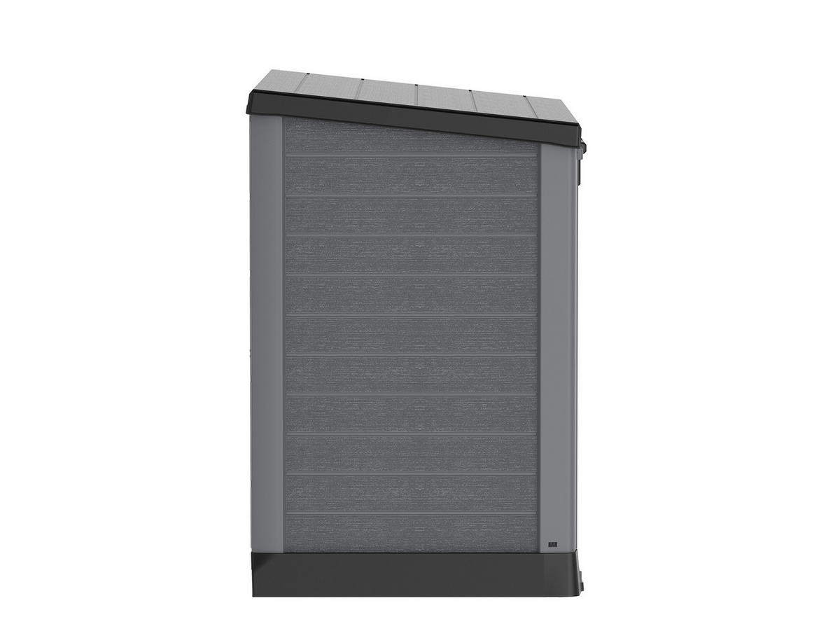VCM Mülltonnenbox 2er StoreAway grau Kunststoff B/H/L: ca. 145x125x83 cm StoreAway - grau (83,00/145,00/125,00cm) - VCM