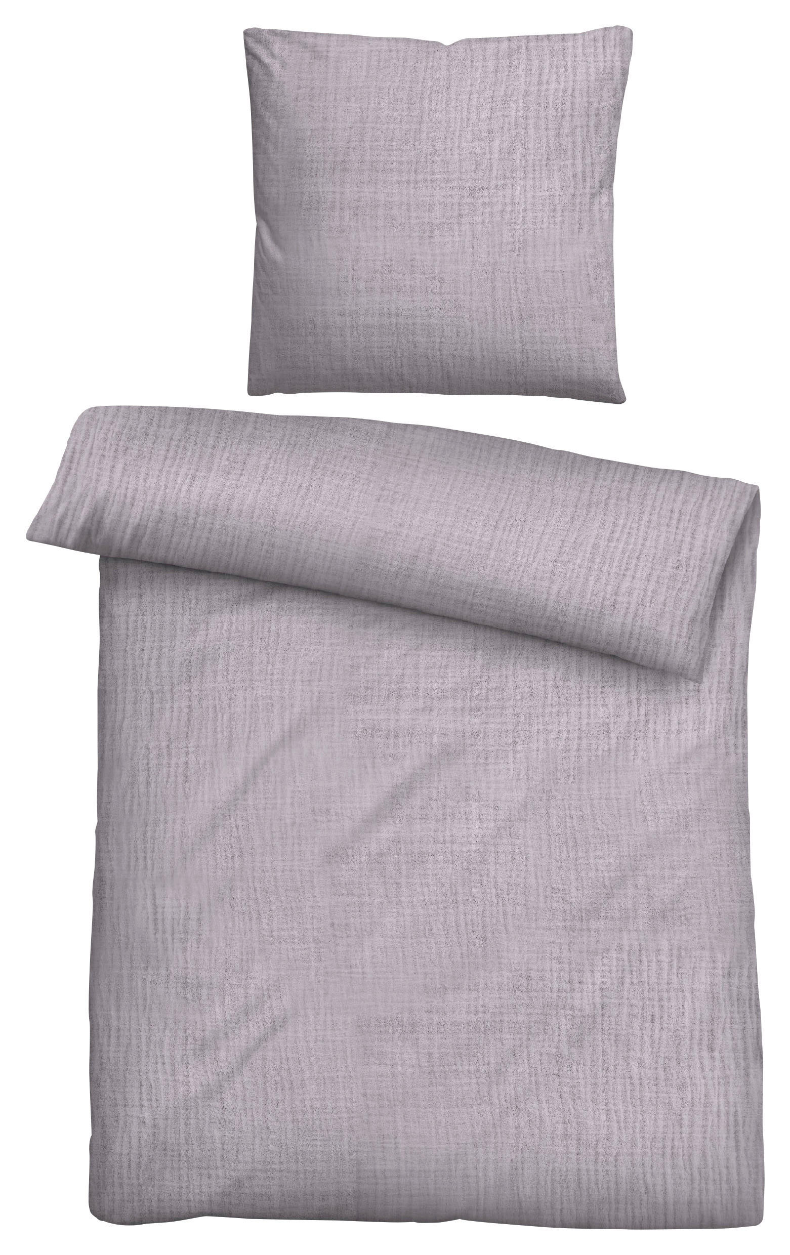 Baumwoll Bettwäsche Musselin Bettwäsche_Musselin flieder 135x200 - flieder (135,00/200,00cm)