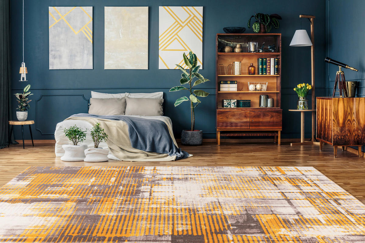 360Living Teppich Saphira gelb B/L: ca. 80x150 cm Saphira - gelb (80,00/150,00cm) - 360Living