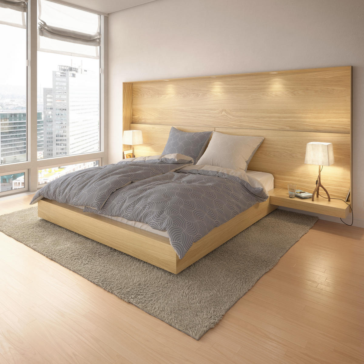 Baumwoll Bettwäsche Renforce Wendebettwäsche_Renforce_Bogen - beige/grau (135,00/200,00cm)