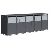 Westmann Mülltonnenbox Tonus anthrazit B/H/L: ca. 330x116x80 cm Tonus - anthrazit (80,00/330,00/116,00cm) - Westmann