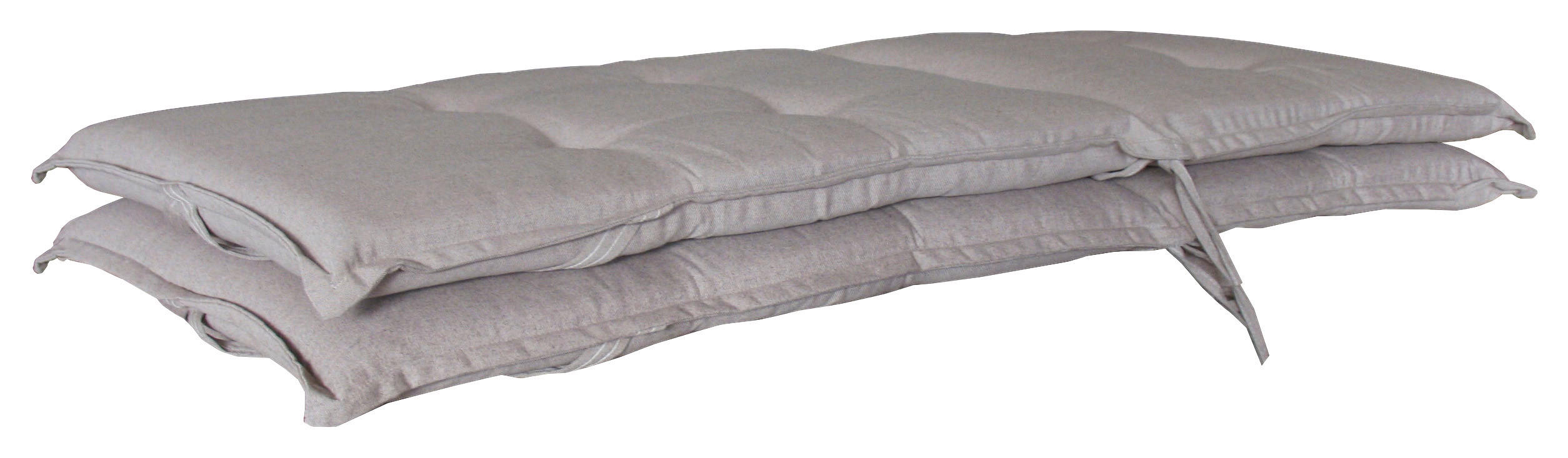 Grasekamp Auflagen für Hochlehner sand Polyester-Mischgewebe B/H/L: ca. 52x6x120 cm Auflagen_Hochlehner_2_Stk. - sand (120,00/52,00/6,00cm) - Grasekamp