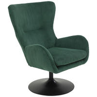 Sessel Samos grün Microfaser B/H/T: ca. 72x96x81 cm Samos - schwarz/grün (72,00/96,00/81,00cm)