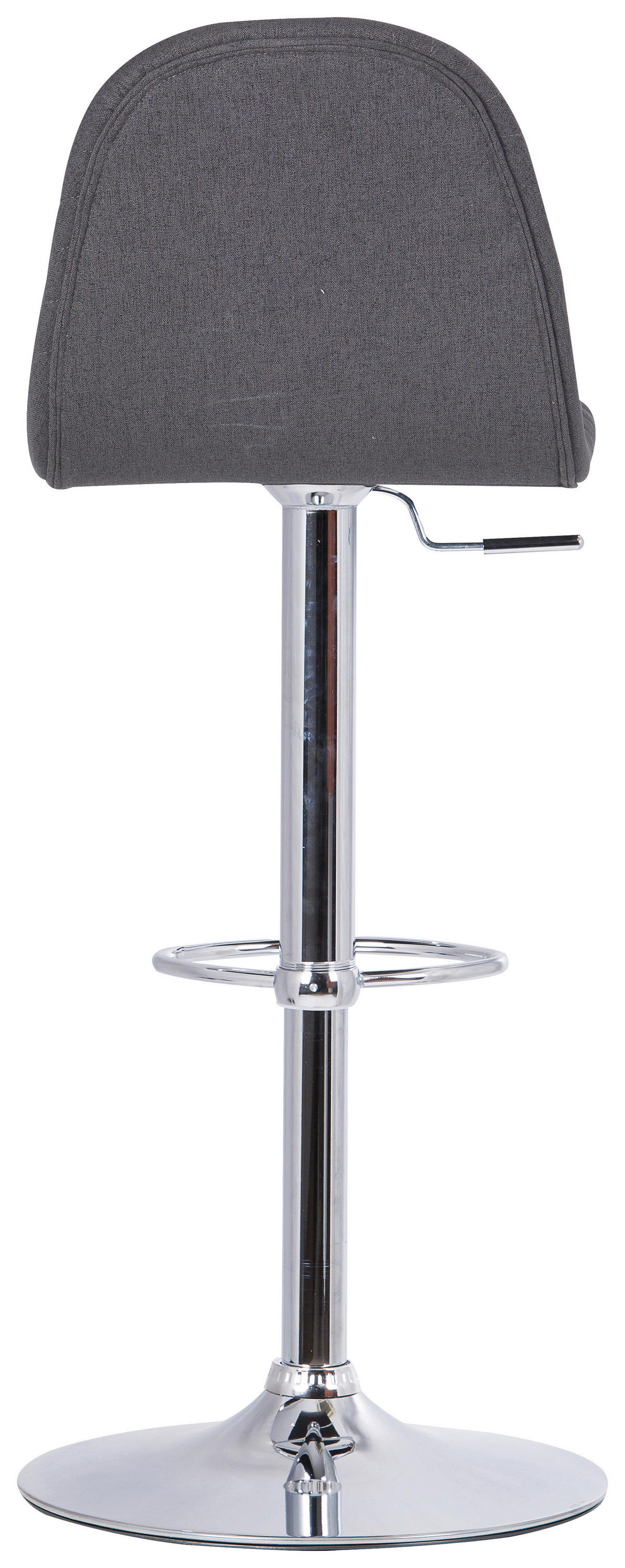 Barhocker CASINO 2er-Set anthrazit Chrom Webstoff Metall B/H/T: ca. 41x88x52,5 cm CASINO 2er-Set - Chrom/anthrazit (41,00/88,00/52,50cm) - byLIVING