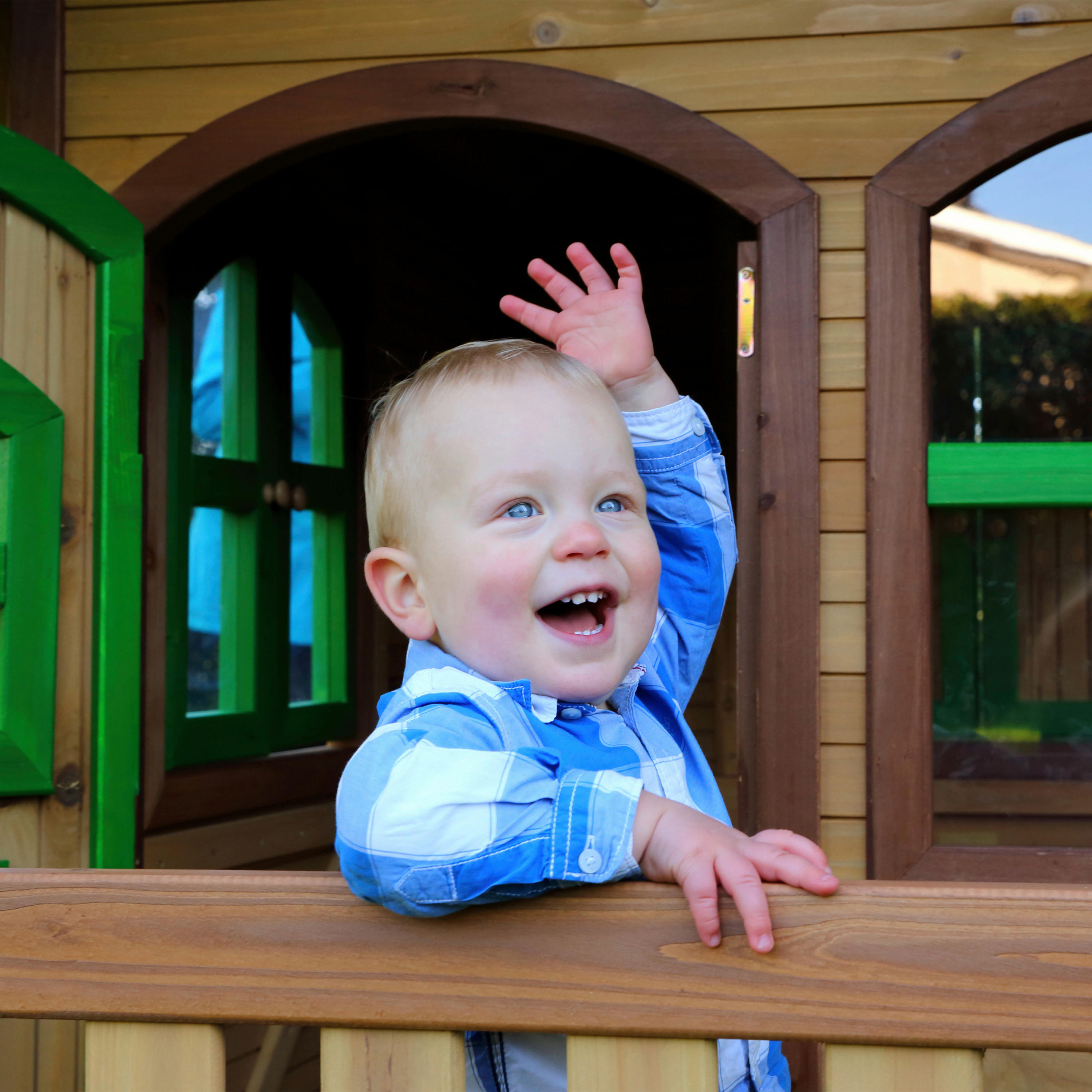 AXI Spielhaus Tom braun B/H/L: ca. 287x2...