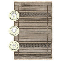 PersaTepp Teppich Kelim Kordi beige B/L: ca. 83x121 cm Kelim Kordi - beige/schwarz (83,00/121,00cm) - PersaTepp