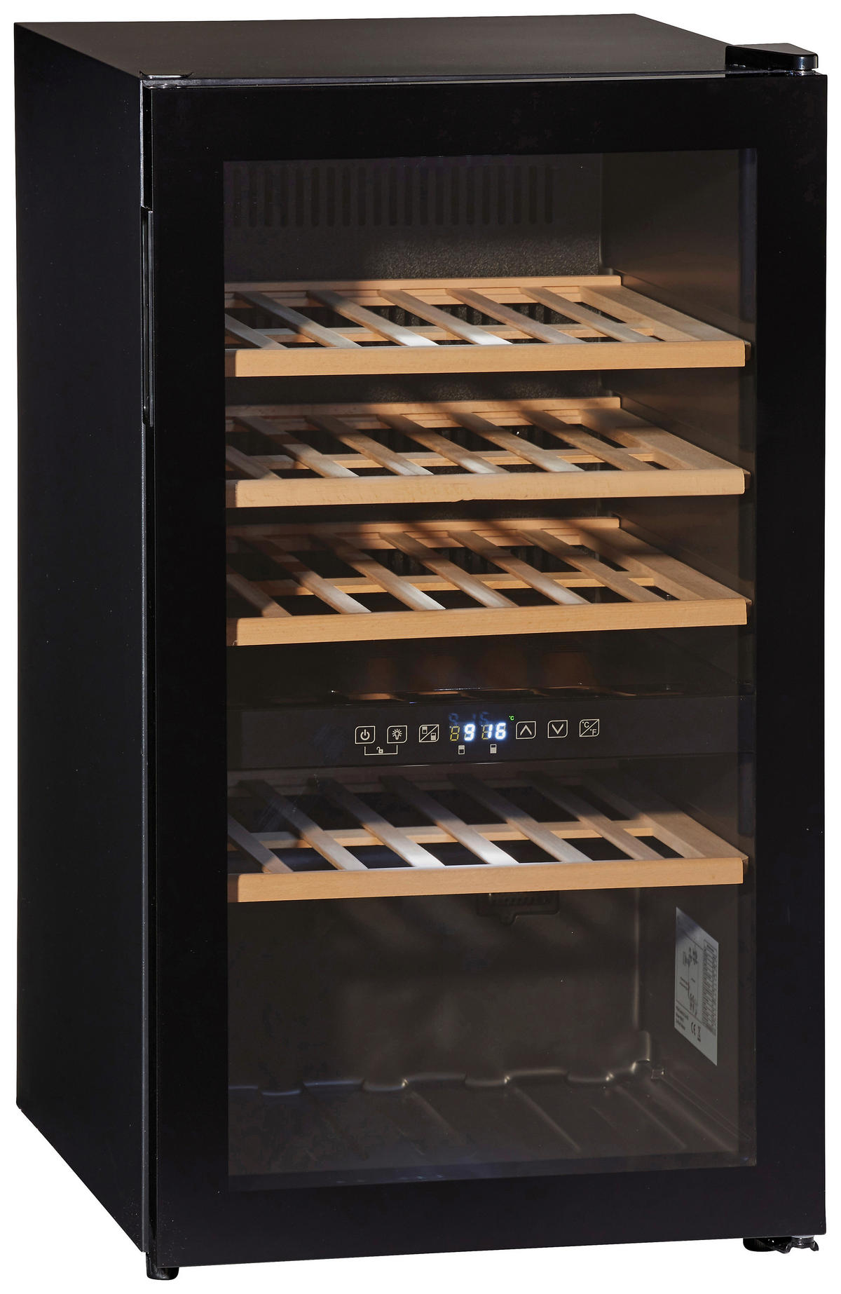Wolkenstein Weintemperierschrank WTS49DW schwarz B/H/T: ca. 48x85,5x57,5 cm Weintemperierschrank WTS49DW - schwarz (48,00/85,50/57,50cm) - Wolkenstein