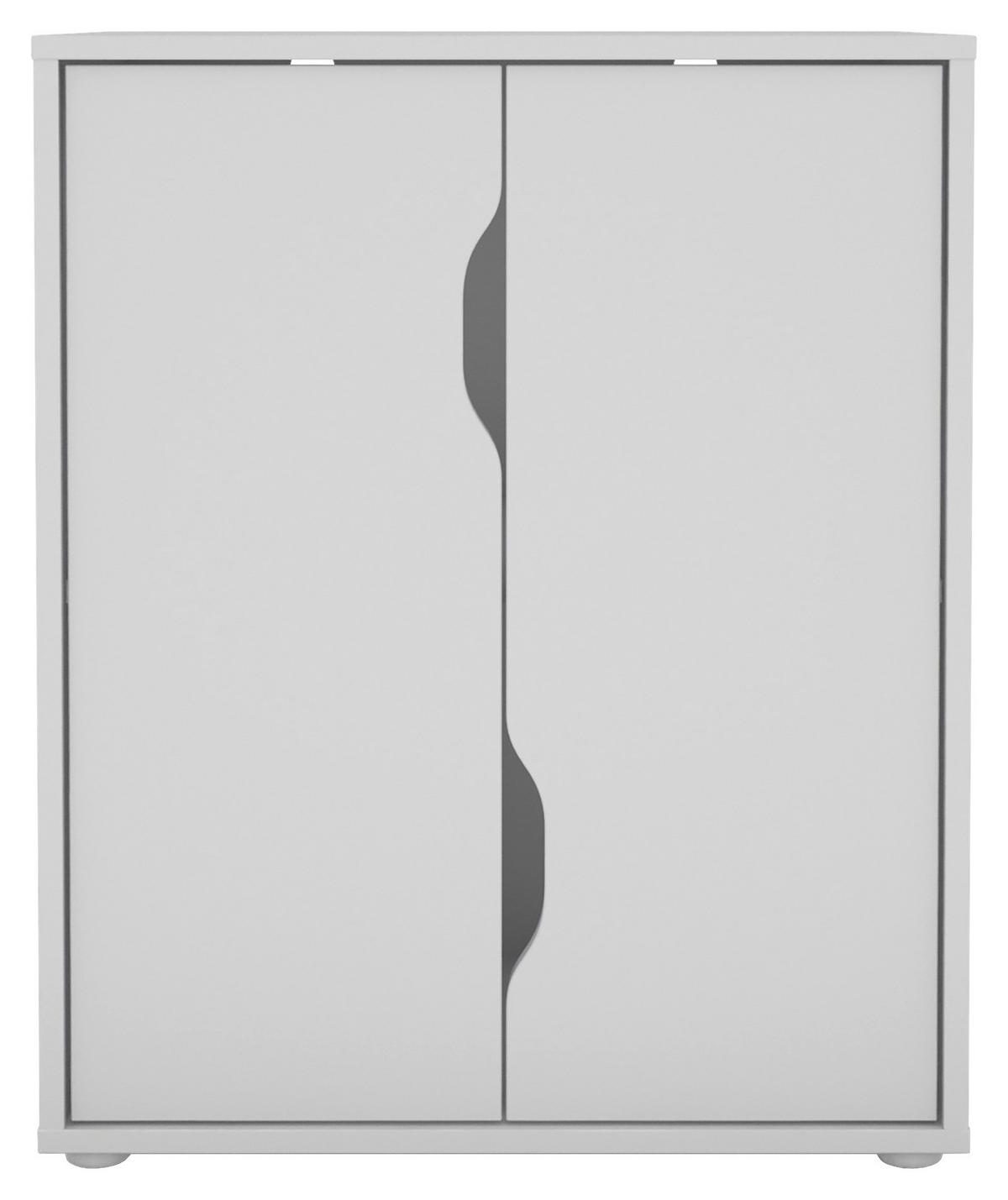 Aktenschrank BELFAST weiß B/H/T: ca. 60x76,5x37 cm BELFAST - weiß (60,00/76,50/37,00cm) - byLIVING