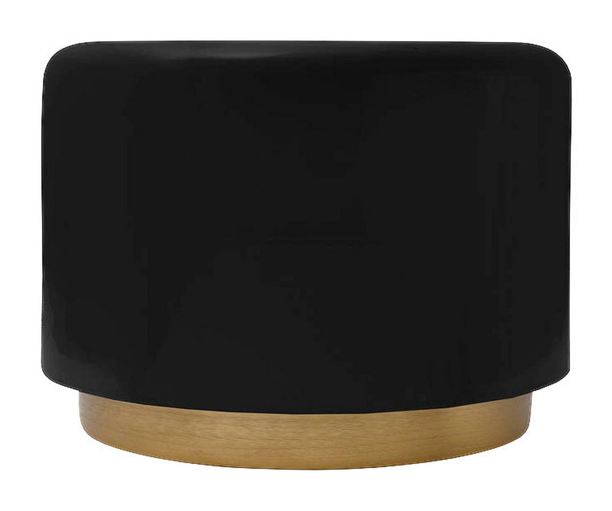 360 Living Hocker Artisse 251 schwarz gold Metall H/D: ca. 43x51,5 cm Artisse 251 - gold/schwarz (51,50/43,00cm) - 360 Living