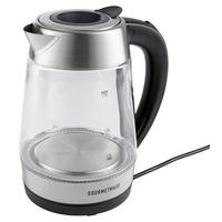 GOURMETmaxx Wasserkocher LED-Wasserkocher_Glas - schwarz (21,10/18,10/25,10cm) - GOURMETmaxx