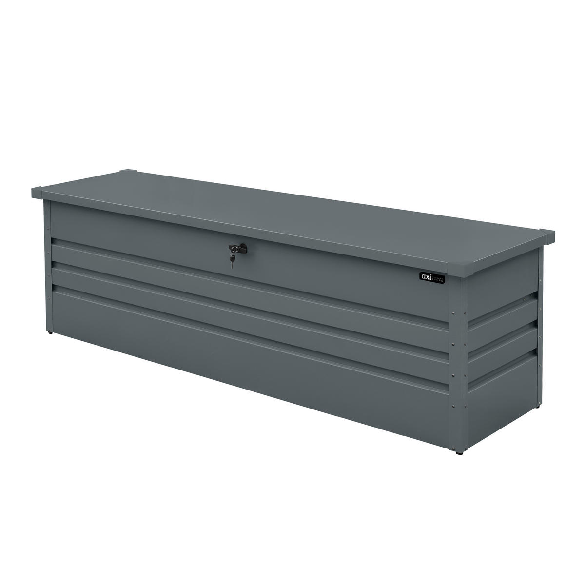 AXI Outdoor Living Gartenbox Miles anthrazit Metall B/H/L: ca. 82x75x185 cm Miles - anthrazit (185,00/82,00/75,00cm) - AXI Outdoor Living