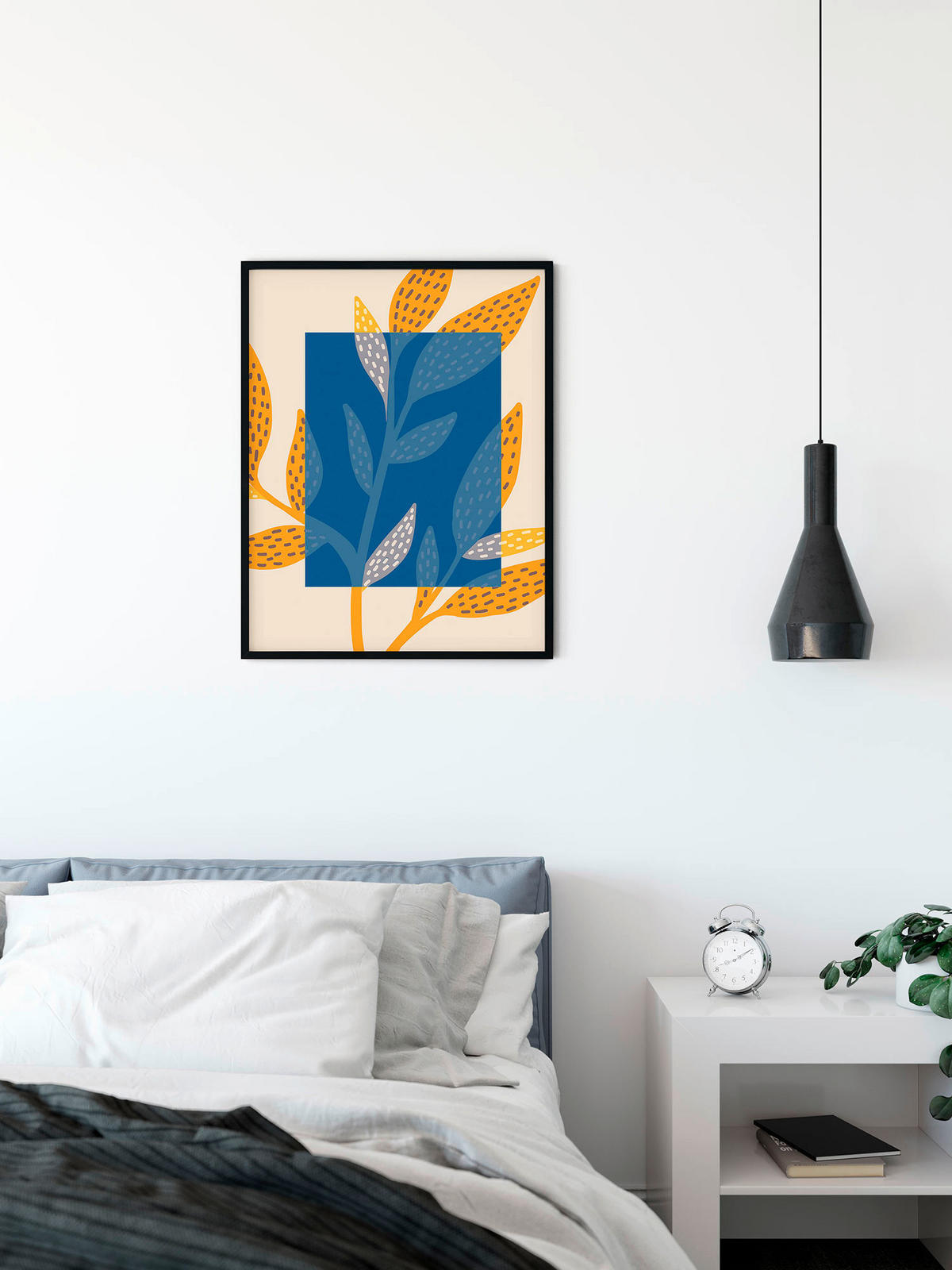 Komar Poster Illustration Colorful Foliage Blätter B/L: ca. 50x70 cm Illustration Colorful Foliage - (50,00/70,00cm) - Komar