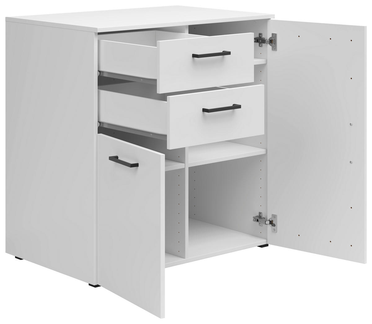 Kommode Multi-Stauraum Typ 27 weiß B/H/T: ca. 80x83x52 cm Multi-Stauraum Typ 27 - weiß (80,00/83,00/52,00cm)