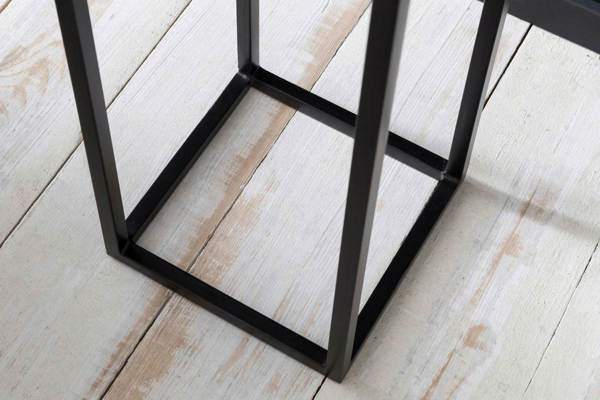 Beistelltisch braun Holz B/H/T: ca. 30x97x30 cm Beistelltisch - braun (30,00/97,00/30,00cm) - Wohnling