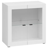 Vitrine System 64 weiß matt B/H/T: ca. 64x64x35 cm System 64 - weiß (64,00/64,00/35,00cm)