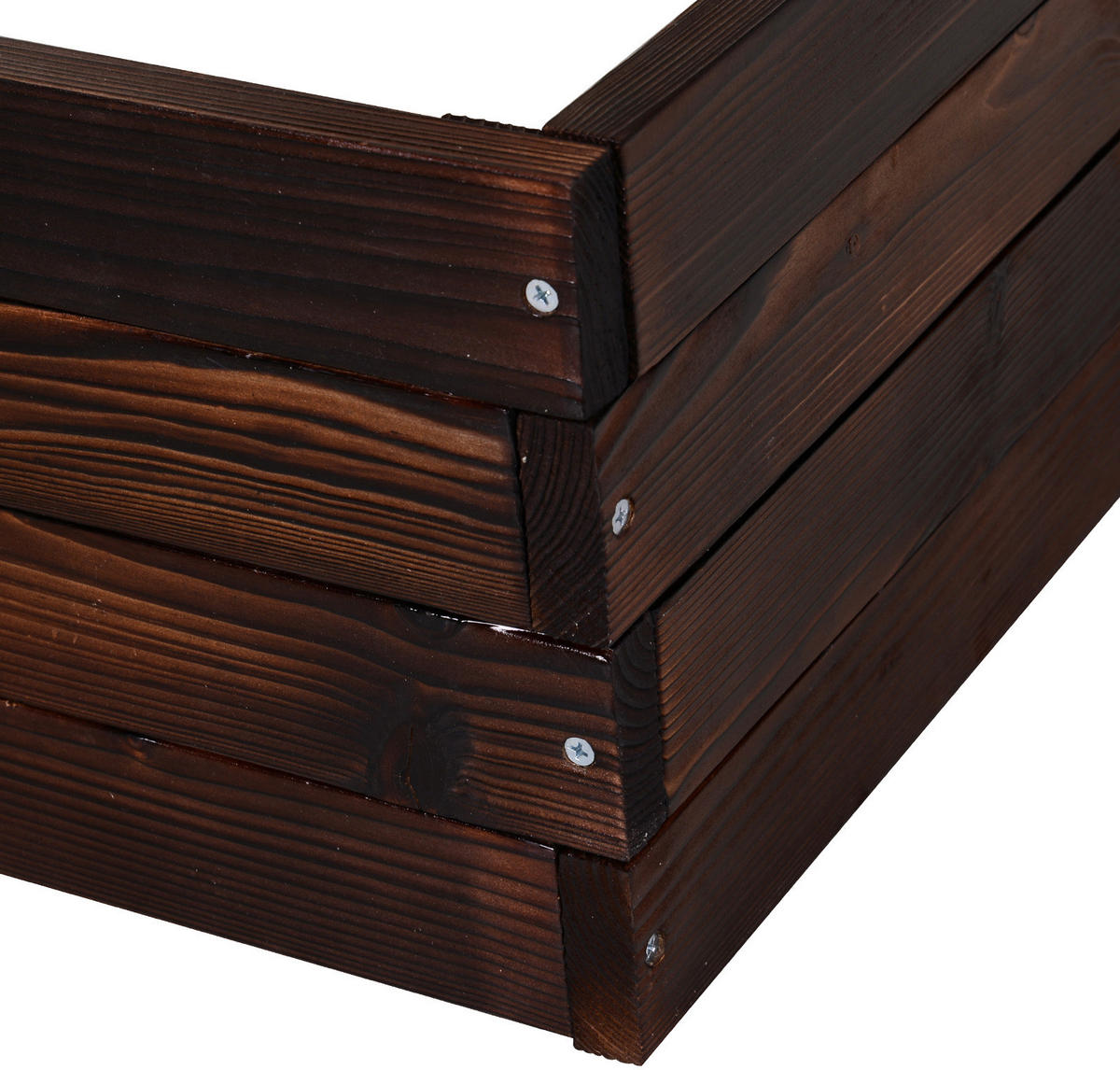 Outsunny Hochbeet B/H/L: ca. 60x23x60 cm Quadratisches Hochbeet 845-295 - dunkelbraun (60,00/60,00/23,00cm) - Outsunny