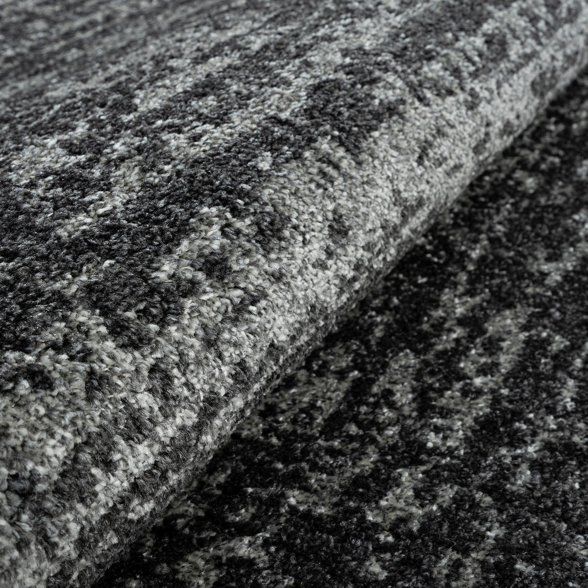 Sanat Kurzflorteppich OSLO schwarz B/L: ca. 80x150 cm OSLO - schwarz (80,00/150,00cm) - Sanat
