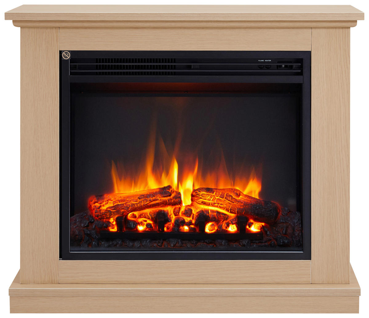 Balderia Elektrischer Kamin Phanos hellbraun MDF B/H/T: ca. 82,4x69,3x27,9 cm ca. 2000 W Elek.-Kamin Phanos EF321A-MT321C-NO - hellbraun (82,40/69,30/27,90cm) - Balderia