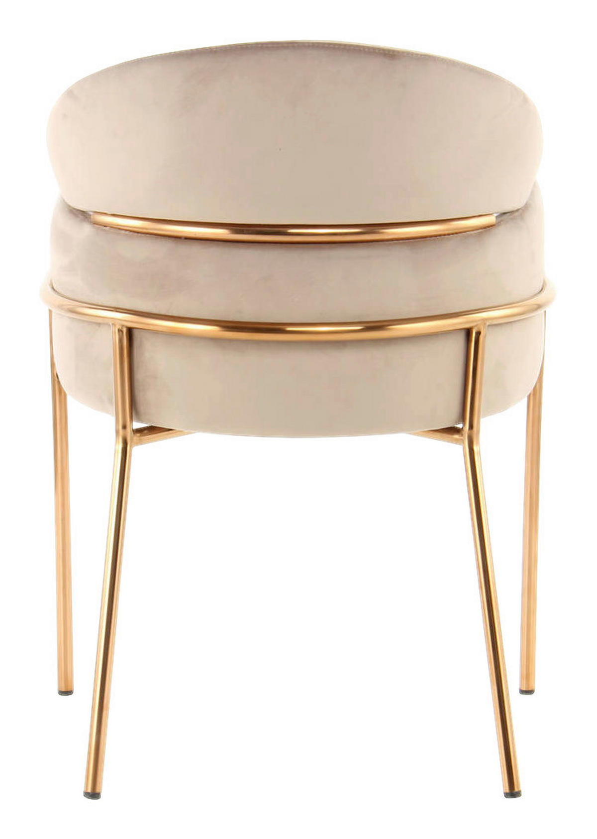 Stuhl Corey 100 taupe Microfaser B/H/T: ca. 58x79x57 cm Corey 100 - roségold/taupe (58,00/79,00/57,00cm) - 360 Living