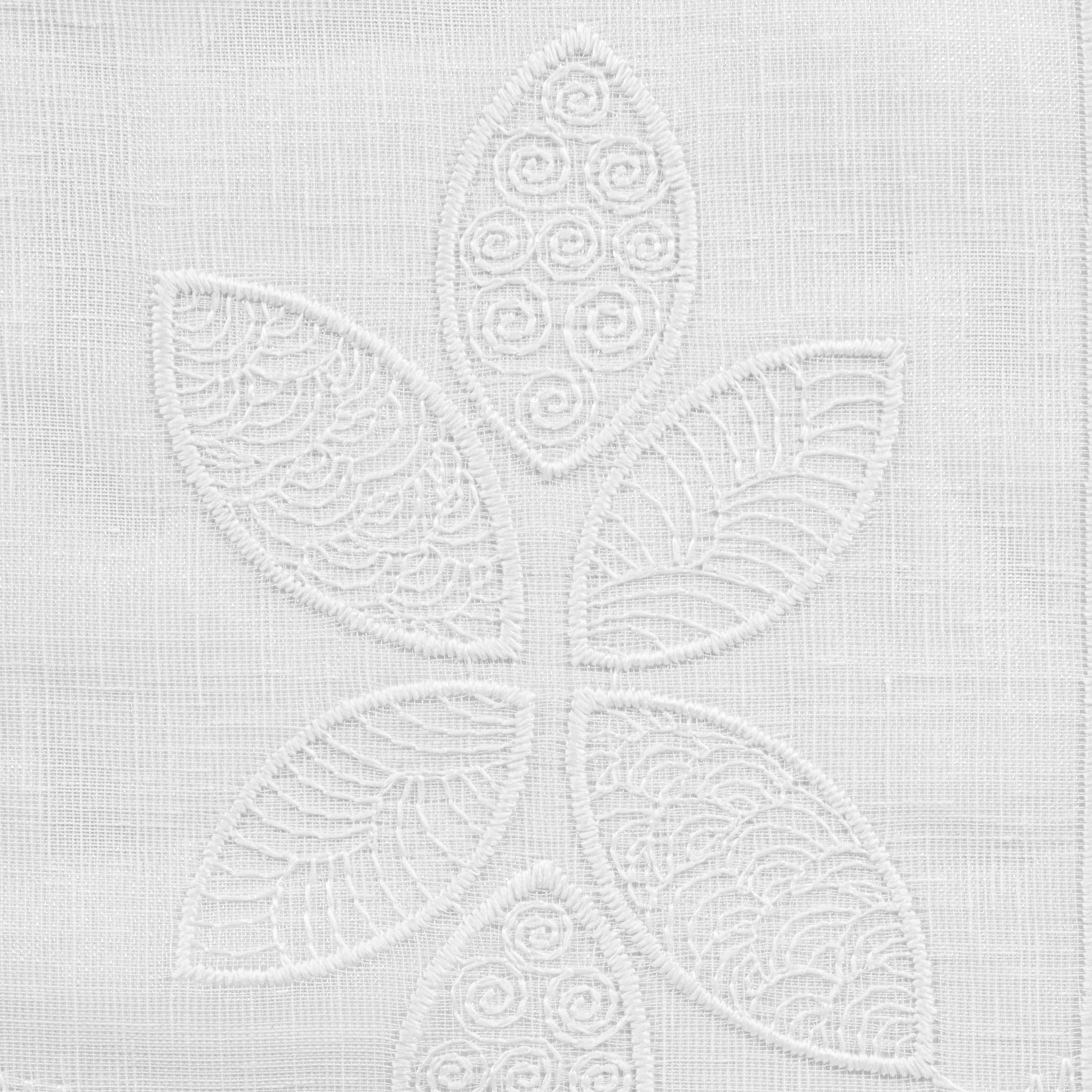 Scheibengardinen-Meterware weiß H: ca. 30 cm Scheibengardine - weiß (30,00cm)