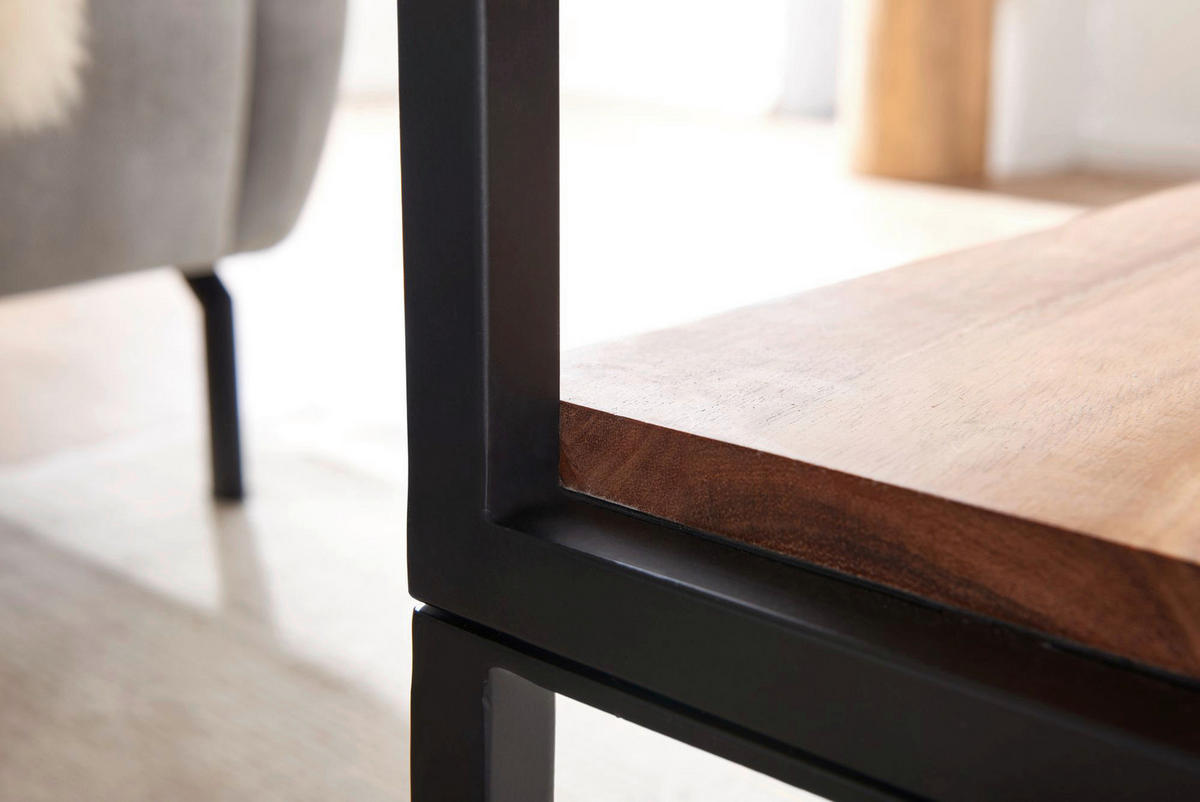 Couchtisch braun B/H/T: ca. 60x45x100 cm Couchtisch - braun (60,00/45,00/100,00cm) - Wohnling