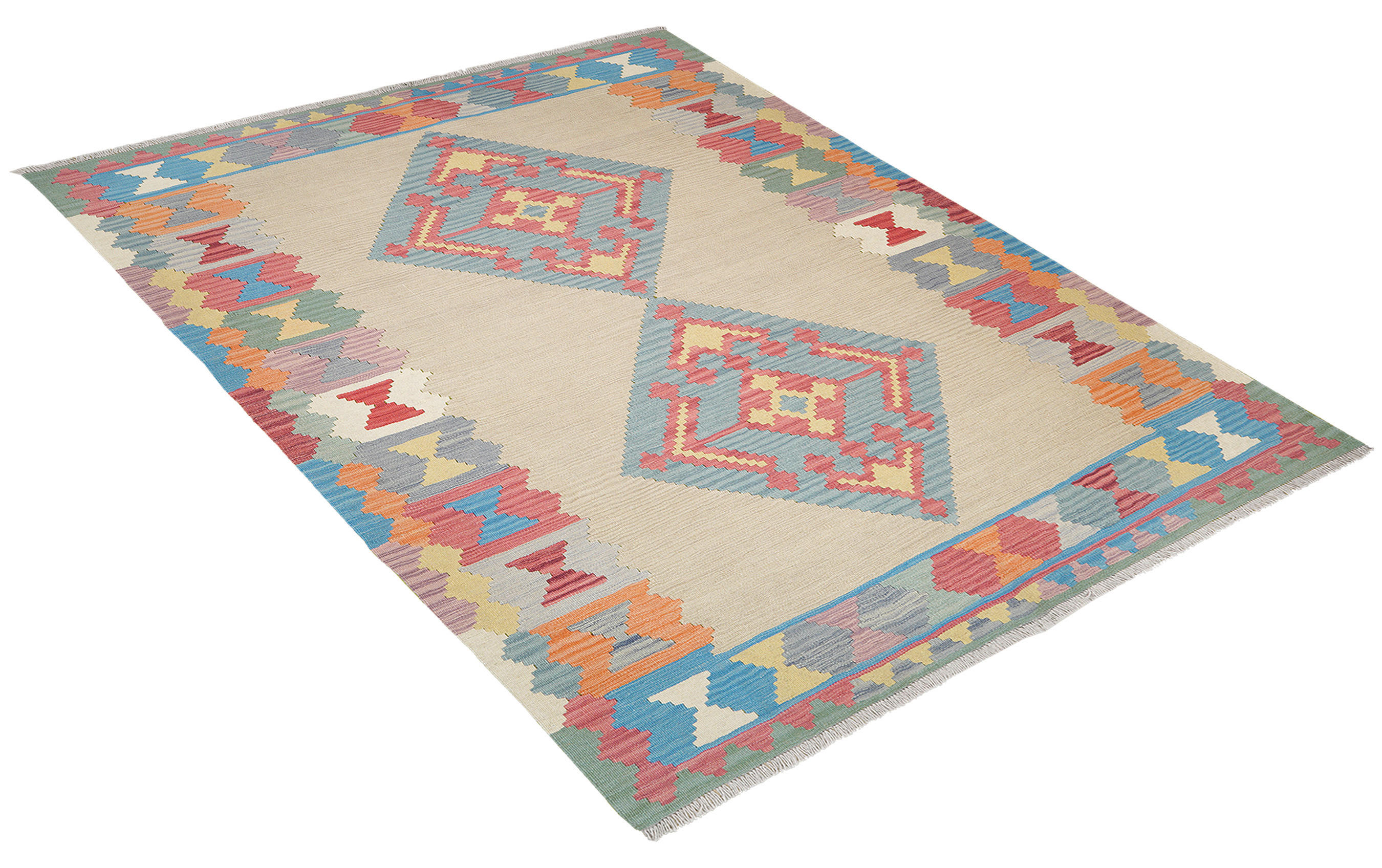 PersaTepp Teppich Kelim Gashgai bunt B/H/L: ca. 175x1x243 cm Kelim Gashgai - bunt (243,00/175,00/1,00cm) - PersaTepp
