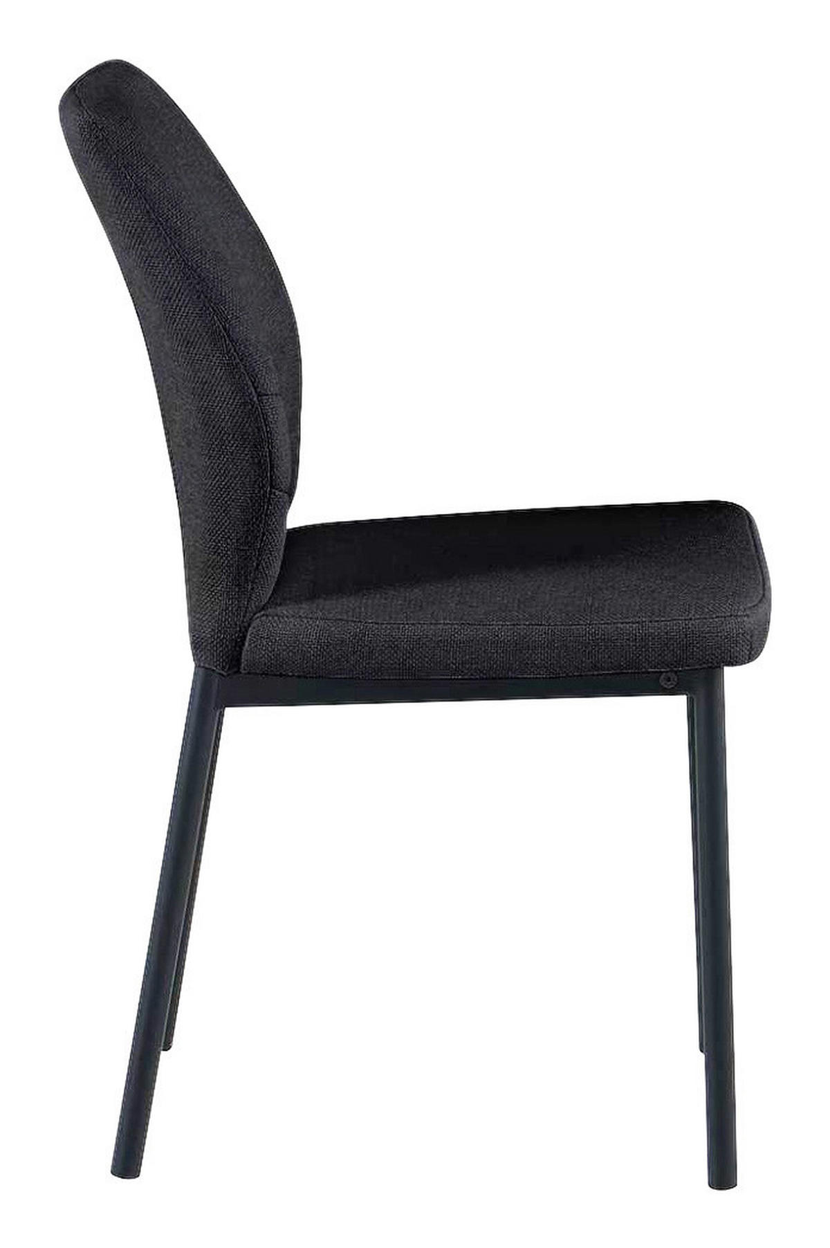 Stuhl Marbella schwarz Webstoff B/T: ca. 45x56 cm Marbella - schwarz (45,00/56,00cm)