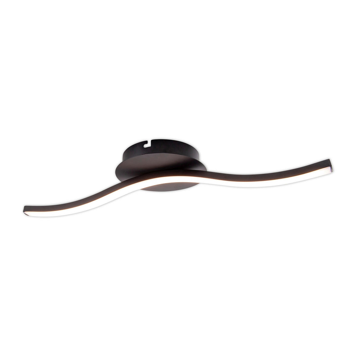 Näve Leuchten Deckenleuchte 1383422 schwarz Kunststoff Metall B/H/T: ca. 13x6,5x45 cm null 1 Brennstellen Onda - schwarz (13,00/6,50/45,00cm) - Näve Leuchten