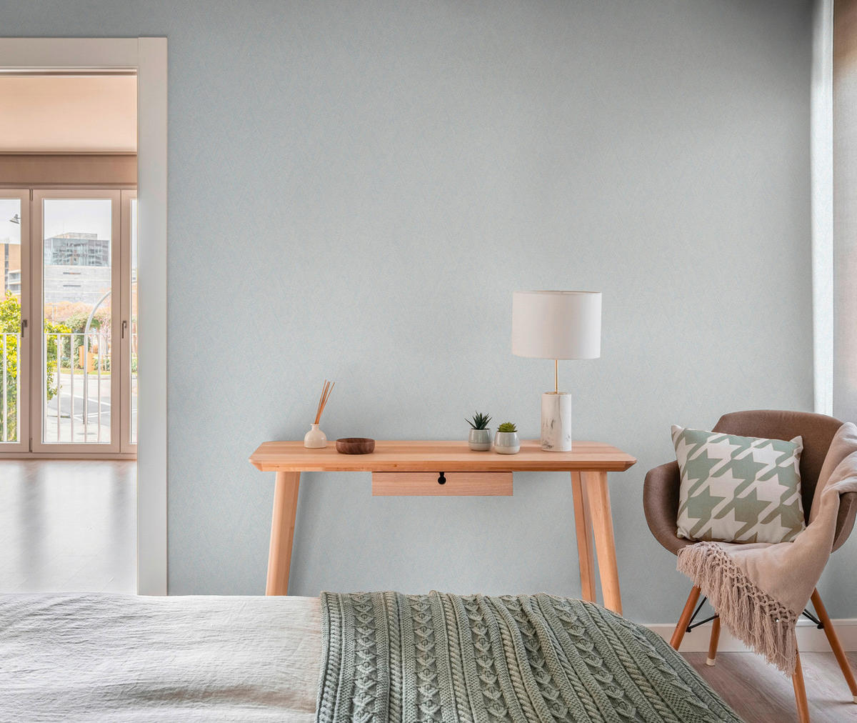 A.S.Création Vliestapete blau B/H/D: ca. 53x1005x8,5 cm Vliestapete - blau (8,50/1005,00cm) - A.S.Creation