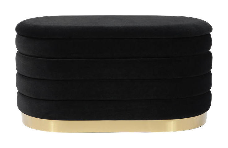 Sitzbank Aiden 101 schwarz B/H/T: ca. 42x42x80 cm Aiden 101 - gold/schwarz (42,00/42,00/80,00cm) - 360 Living