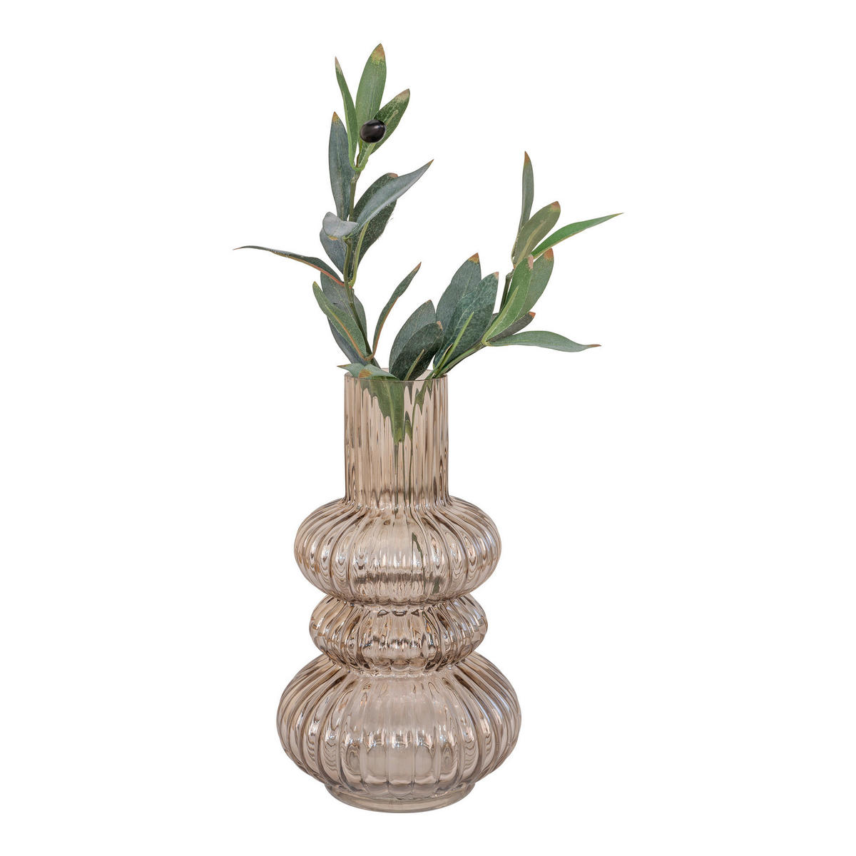 Vase Rauch Glas B/H/L: ca. 15x25x15 cm Vase - Rauch (15,00/15,00/25,00cm)
