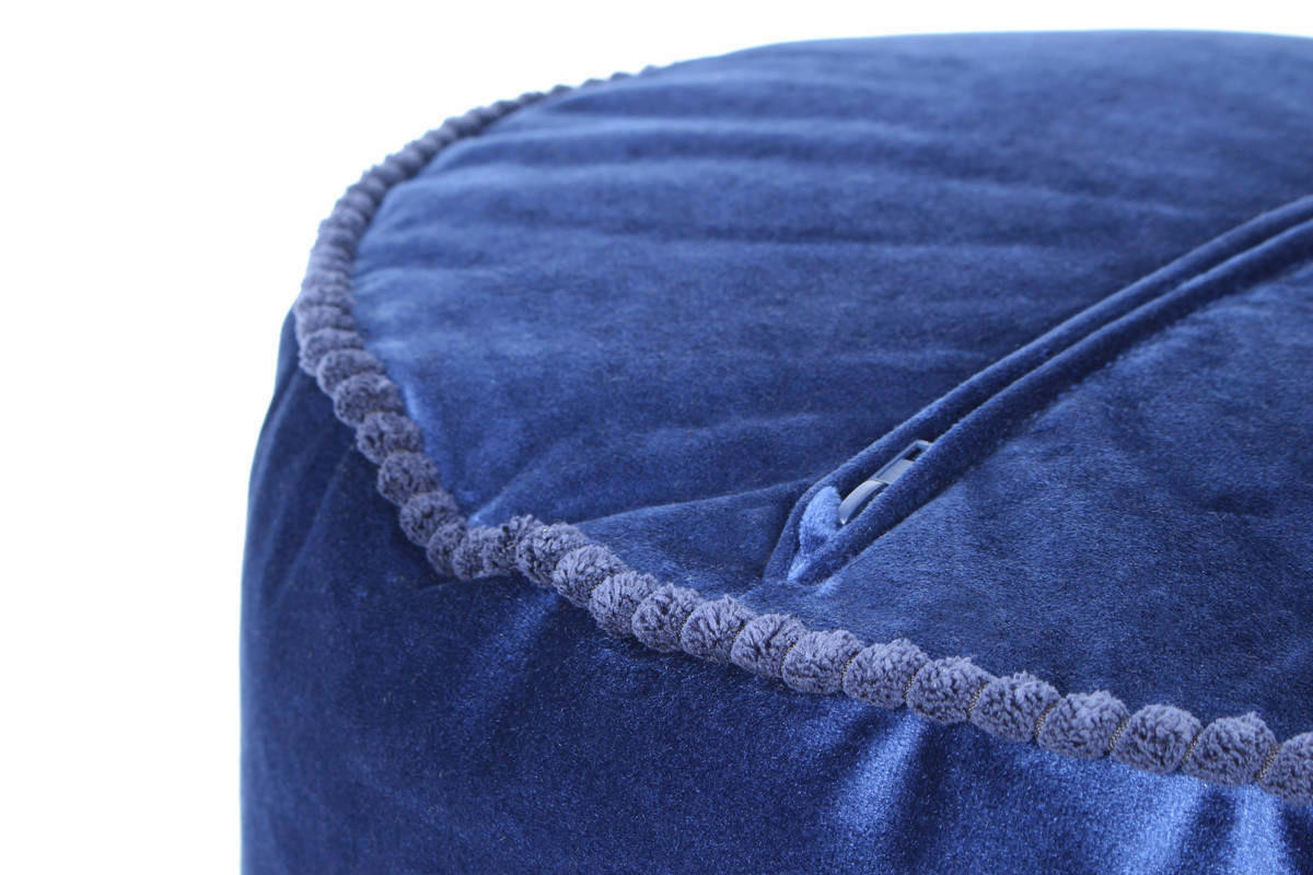 360 Living Hocker Taj Mahal 100 blau H/D: ca. 32x47 cm Taj Mahal 100 - blau (47,00/32,00cm) - 360 Living